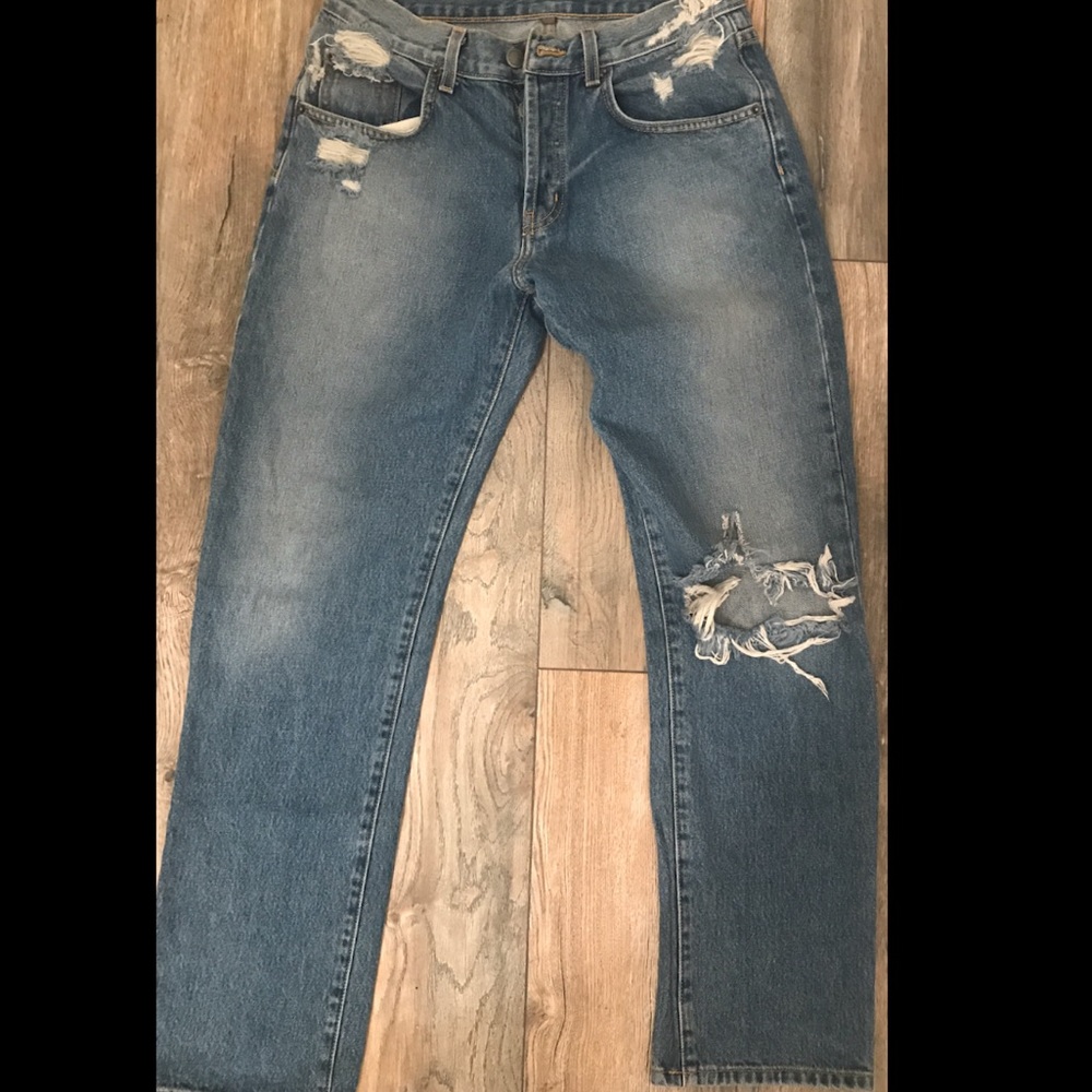 NWT CARMAR 100% Cotton Straight Leg Jeans 27
